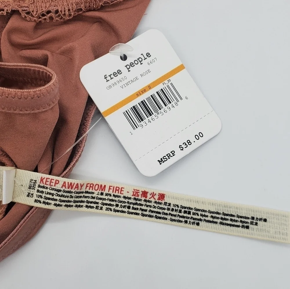 Free People Nude Rose Lace Bandeau